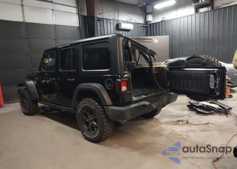 2022 Jeep Wrangler Unlimited Willys 4X4 из США, поврежденный, VIN 1C4HJXDG0NW110941